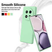 For Honor X9c / X60 Pro 5G Solid Color Liquid Silicone Dropproof Full Coverage Phone Case(Green)