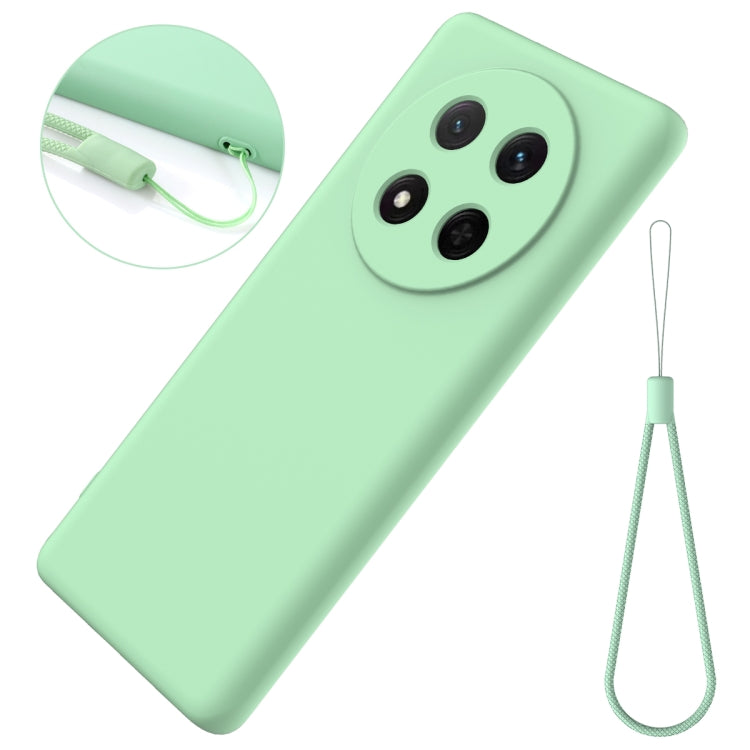 For Honor X9c / X60 Pro 5G Solid Color Liquid Silicone Dropproof Full Coverage Phone Case(Green)