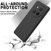 For Honor X60 Pro Solid Color Liquid Silicone Dropproof Full Coverage Phone Case(Black)