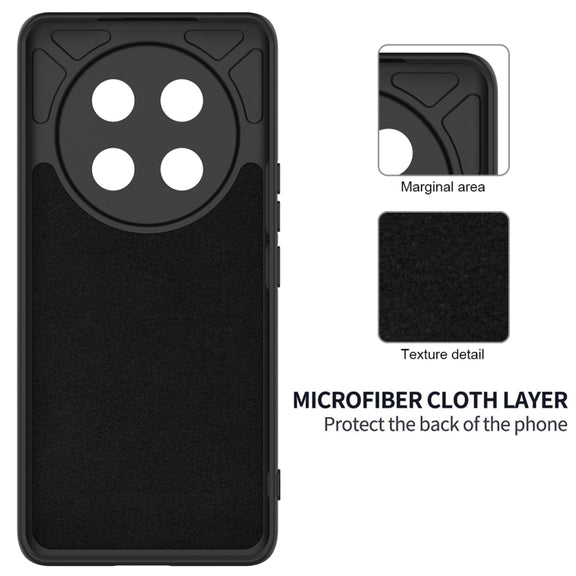 For Honor X60 Pro Solid Color Liquid Silicone Dropproof Full Coverage Phone Case(Black)