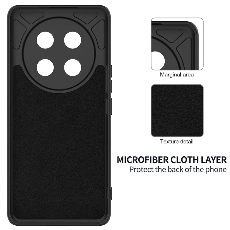 For Honor X60 Pro Solid Color Liquid Silicone Dropproof Full Coverage Phone Case(Black)