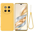 For Honor X60 Pro Solid Color Liquid Silicone Dropproof Full Coverage Phone Case(Yellow) - free shipping - PMC TechLife - Order now!
