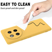 For Honor X60 Pro Solid Color Liquid Silicone Dropproof Full Coverage Phone Case(Yellow)