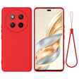 For Honor X60 Pro Solid Color Liquid Silicone Dropproof Full Coverage Phone Case(Red) - free shipping - PMC TechLife - Order now!
