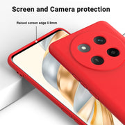 For Honor X60 Pro Solid Color Liquid Silicone Dropproof Full Coverage Phone Case(Red)