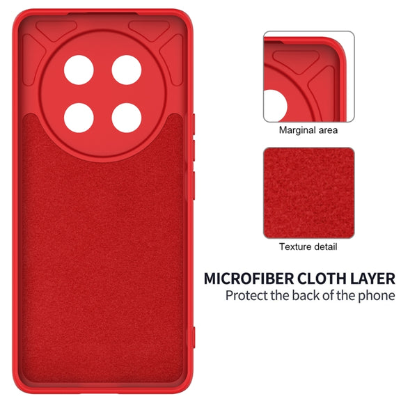 For Honor X60 Pro Solid Color Liquid Silicone Dropproof Full Coverage Phone Case(Red)