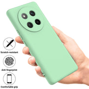 For Honor X60 Pro Solid Color Liquid Silicone Dropproof Full Coverage Phone Case(Green)