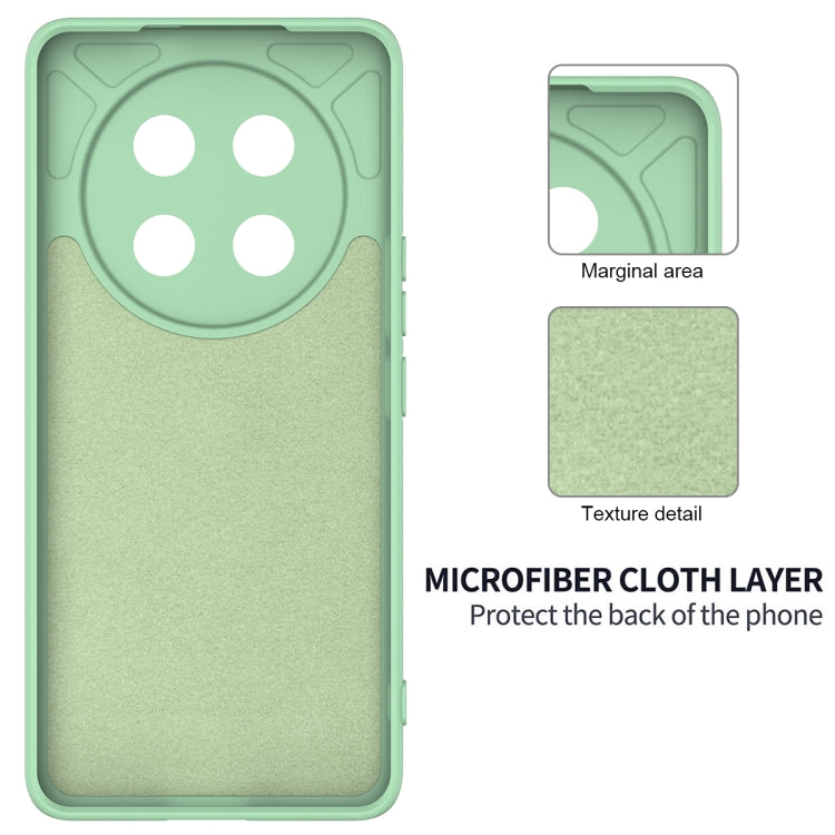 For Honor X60 Pro Solid Color Liquid Silicone Dropproof Full Coverage Phone Case(Green)