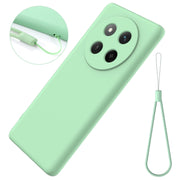 For Honor X60 Pro Solid Color Liquid Silicone Dropproof Full Coverage Phone Case(Green)