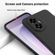 For Honor 300 Solid Color Liquid Silicone Dropproof Full Coverage Phone Case(Black)