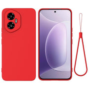 For Honor 300 Solid Color Liquid Silicone Dropproof Full Coverage Phone Case(Red)