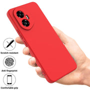 For Honor 300 Solid Color Liquid Silicone Dropproof Full Coverage Phone Case(Red)