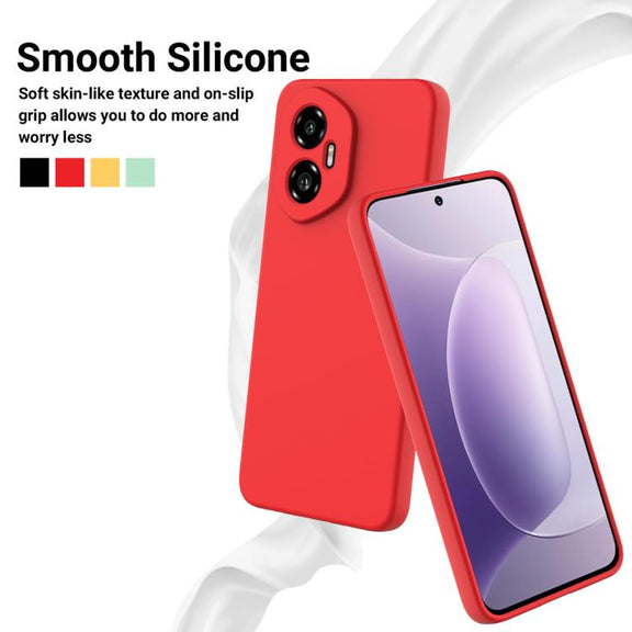For Honor 300 Solid Color Liquid Silicone Dropproof Full Coverage Phone Case(Red)