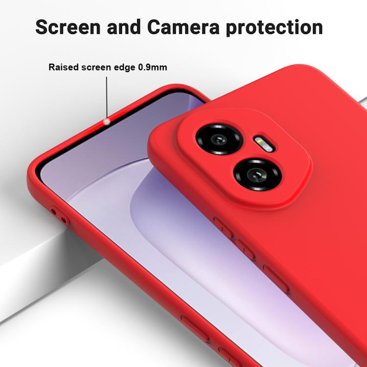 For Honor 300 Solid Color Liquid Silicone Dropproof Full Coverage Phone Case(Red)