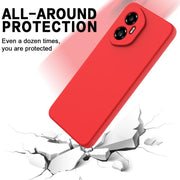 For Honor 300 Solid Color Liquid Silicone Dropproof Full Coverage Phone Case(Red)