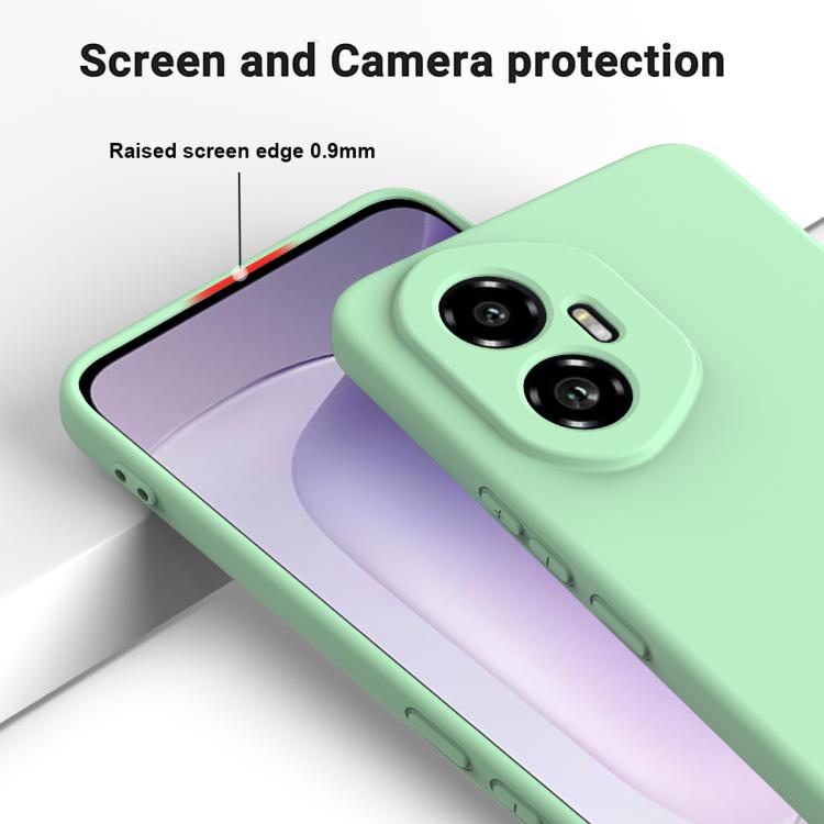 For Honor 300 Solid Color Liquid Silicone Dropproof Full Coverage Phone Case(Green)