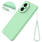 For Honor 300 Solid Color Liquid Silicone Dropproof Full Coverage Phone Case(Green)