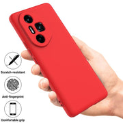 For Honor 300 Ultra / 300 Pro Solid Color Liquid Silicone Dropproof Full Coverage Phone Case(Red)