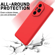 For Honor 300 Ultra / 300 Pro Solid Color Liquid Silicone Dropproof Full Coverage Phone Case(Red)