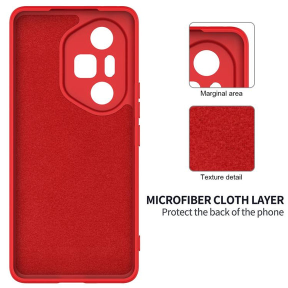 For Honor 300 Ultra / 300 Pro Solid Color Liquid Silicone Dropproof Full Coverage Phone Case(Red)