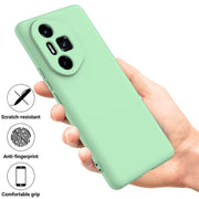 For Honor 300 Ultra / 300 Pro Solid Color Liquid Silicone Dropproof Full Coverage Phone Case(Green)