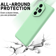 For Honor 300 Ultra / 300 Pro Solid Color Liquid Silicone Dropproof Full Coverage Phone Case(Green)