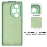 For Honor 300 Ultra / 300 Pro Solid Color Liquid Silicone Dropproof Full Coverage Phone Case(Green)