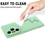 For Honor 300 Ultra / 300 Pro Solid Color Liquid Silicone Dropproof Full Coverage Phone Case(Green)