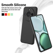 For Honor X9c Smart / X60 Solid Color Liquid Silicone Dropproof Full Coverage Phone Case(Black)
