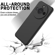 For Honor X9c Smart / X60 Solid Color Liquid Silicone Dropproof Full Coverage Phone Case(Black)