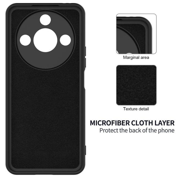 For Honor X9c Smart / X60 Solid Color Liquid Silicone Dropproof Full Coverage Phone Case(Black)