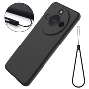 For Honor X9c Smart / X60 Solid Color Liquid Silicone Dropproof Full Coverage Phone Case(Black)