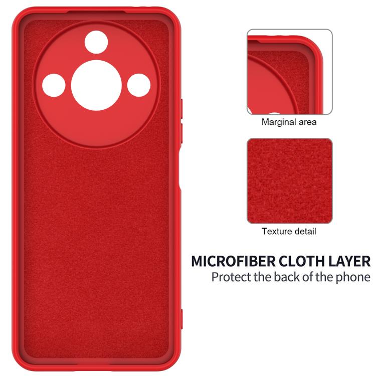 For Honor X9c Smart / X60 Solid Color Liquid Silicone Dropproof Full Coverage Phone Case(Red)