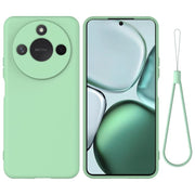 For Honor X9c Smart / X60 Solid Color Liquid Silicone Dropproof Full Coverage Phone Case(Green)