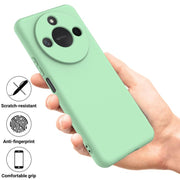 For Honor X9c Smart / X60 Solid Color Liquid Silicone Dropproof Full Coverage Phone Case(Green)