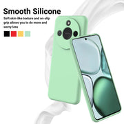 For Honor X9c Smart / X60 Solid Color Liquid Silicone Dropproof Full Coverage Phone Case(Green)