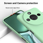 For Honor X9c Smart / X60 Solid Color Liquid Silicone Dropproof Full Coverage Phone Case(Green)