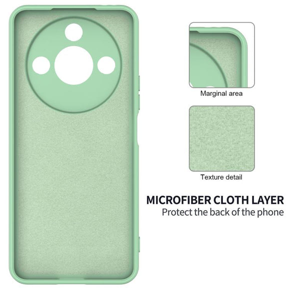For Honor X9c Smart / X60 Solid Color Liquid Silicone Dropproof Full Coverage Phone Case(Green)
