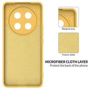 For Honor Magic7 Lite Solid Color Liquid Silicone Dropproof Full Coverage Phone Case(Yellow)
