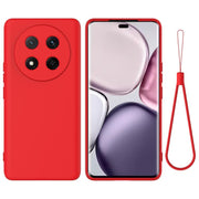 For Honor Magic7 Lite Solid Color Liquid Silicone Dropproof Full Coverage Phone Case(Red)