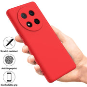 For Honor Magic7 Lite Solid Color Liquid Silicone Dropproof Full Coverage Phone Case(Red)