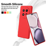 For Honor Magic7 Lite Solid Color Liquid Silicone Dropproof Full Coverage Phone Case(Red)
