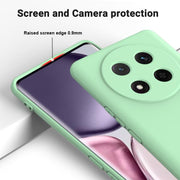 For Honor Magic7 Lite Solid Color Liquid Silicone Dropproof Full Coverage Phone Case(Green)