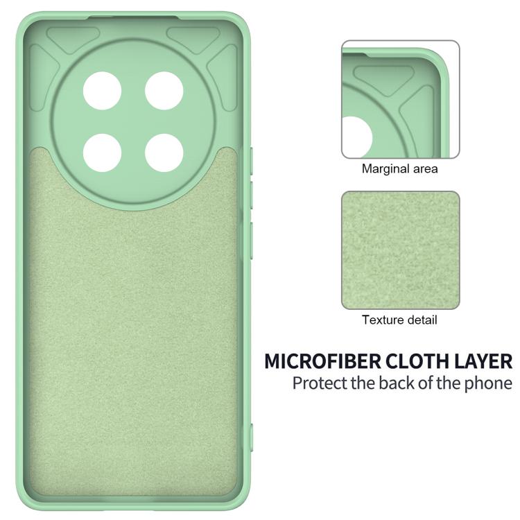 For Honor Magic7 Lite Solid Color Liquid Silicone Dropproof Full Coverage Phone Case(Green)