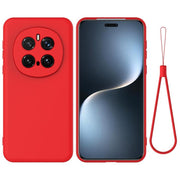 For Honor Magic7 Pro Solid Color Liquid Silicone Dropproof Full Coverage Phone Case(Red)