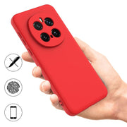 For Honor Magic7 Pro Solid Color Liquid Silicone Dropproof Full Coverage Phone Case(Red)