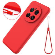 For Honor Magic7 Pro Solid Color Liquid Silicone Dropproof Full Coverage Phone Case(Red)