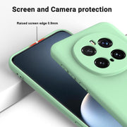 For Honor Magic7 Pro Solid Color Liquid Silicone Dropproof Full Coverage Phone Case(Green)