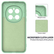 For Honor Magic7 Pro Solid Color Liquid Silicone Dropproof Full Coverage Phone Case(Green)