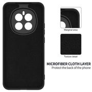 For Honor Magic7 Solid Color Liquid Silicone Dropproof Full Coverage Phone Case(Black)